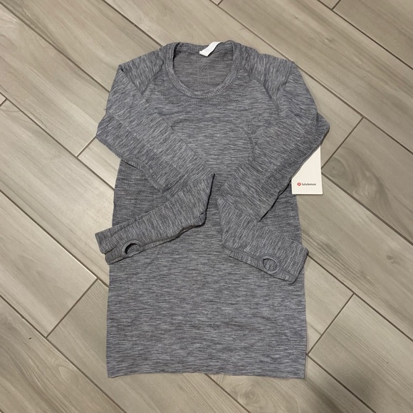 Lululemon Swiftly Tech LS Crew * Slate/White - Picture 6 of 6